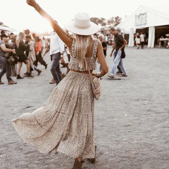 Shop Fig Dresses & Skirts - LAST! New Gypsy Leopard Print Franki Maxi Skirt